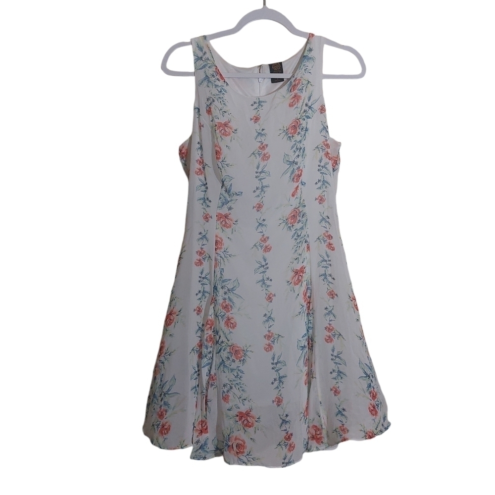Disney Through the Looking Glass  Floral Print Sleeveless Mini Dress- size L